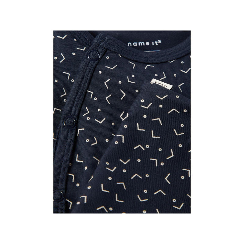 Name It Baby Wickelbody nameit Strampler Langarm Dark Sapphire Bio Unisex Größen 50 - 74