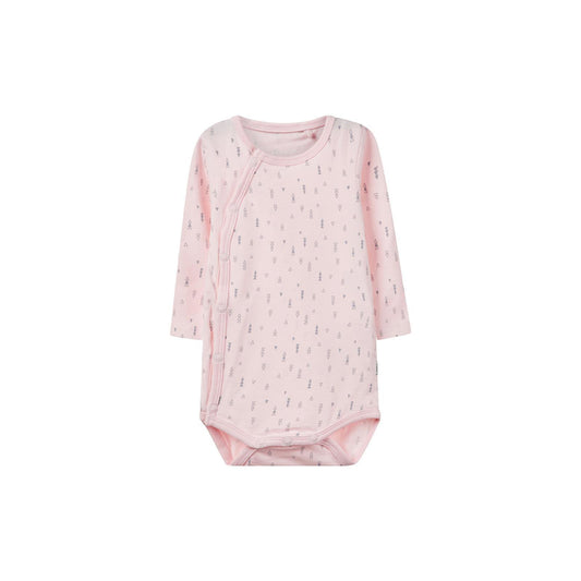 Name It Baby Wickelbody nameit Strampler Langarm Ballerina Rosa Bio Mädchen Größen 50 - 74