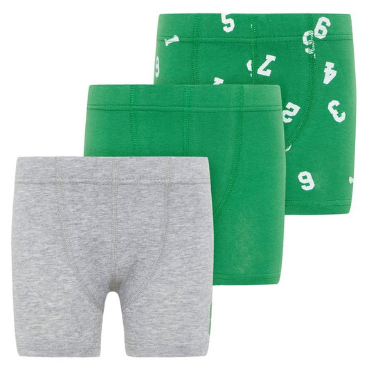 Name It Boxershorts Kinder Grün Grau 3 Paar nameit Unterhosen Mehrpack Bio-Baumwolle