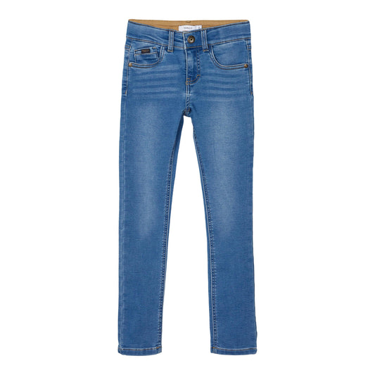 Name It Jeans Unisex Stretch Skinny nameit Medium Blue verstellbarer Bund Bio-Baumwolle