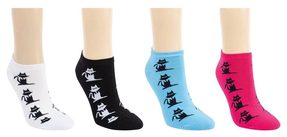 Sneaker Socken Strümpfe Katzenmotiv Baumwolle - Kipamo