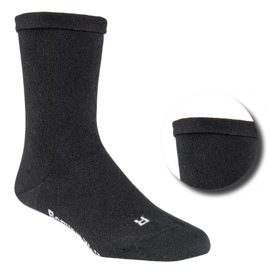 Socken ohne Gummi Extra Breit Diabetiker Unisex Strumpf 35-50 Baumwolle Schwarz - Kipamo