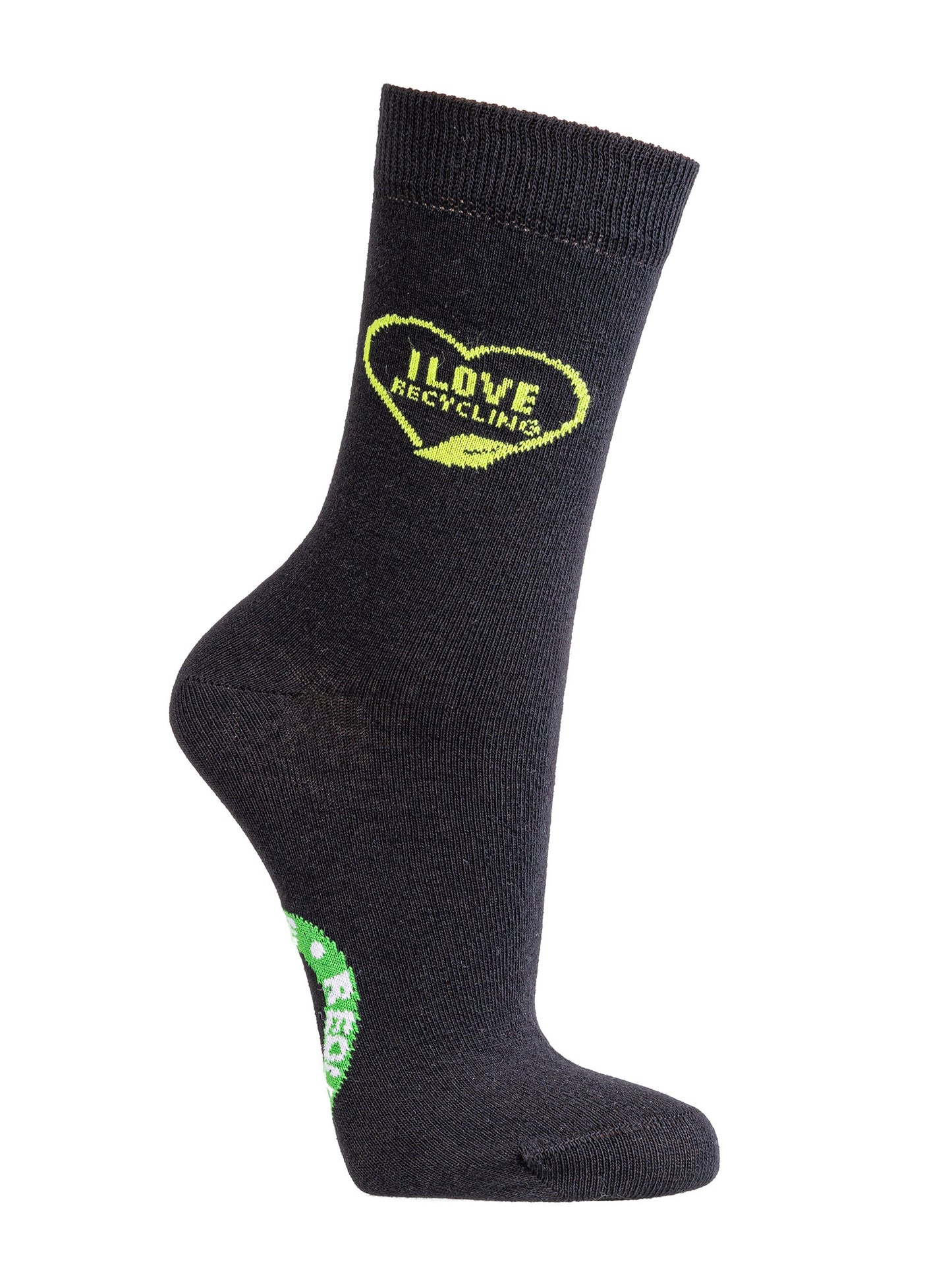 3 Paar Socken Recycling Unisex Safe the planet Motive Schwarz 36-41 42-47 - Kipamo