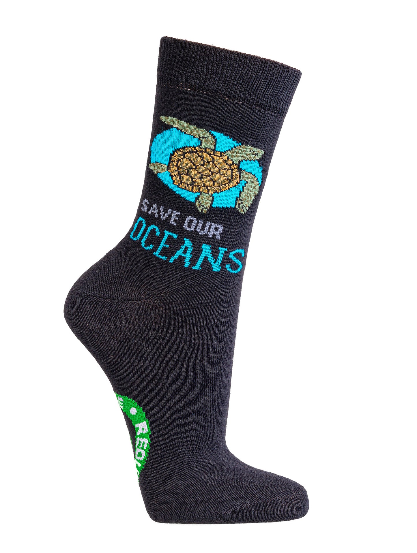3 Paar Socken Recycling Unisex Safe the planet Motive Schwarz 36-41 42-47 - Kipamo