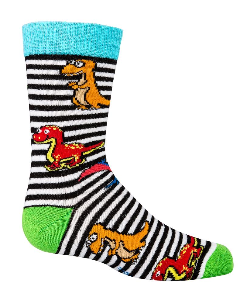 Kinder Socken Strumpf Jungen Mädchen Kleinkind lustige Dino Motive Baumwolle