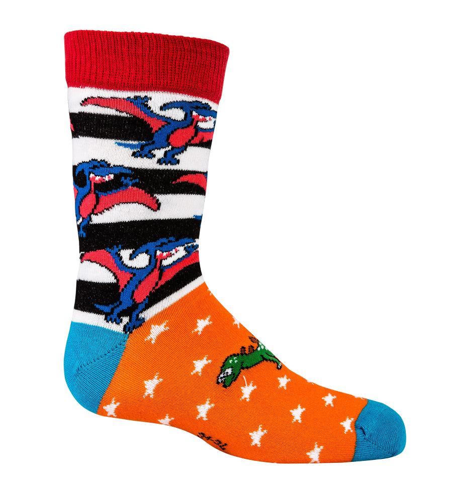 Kinder Socken Strumpf Jungen Mädchen Kleinkind lustige Dino Motive Baumwolle