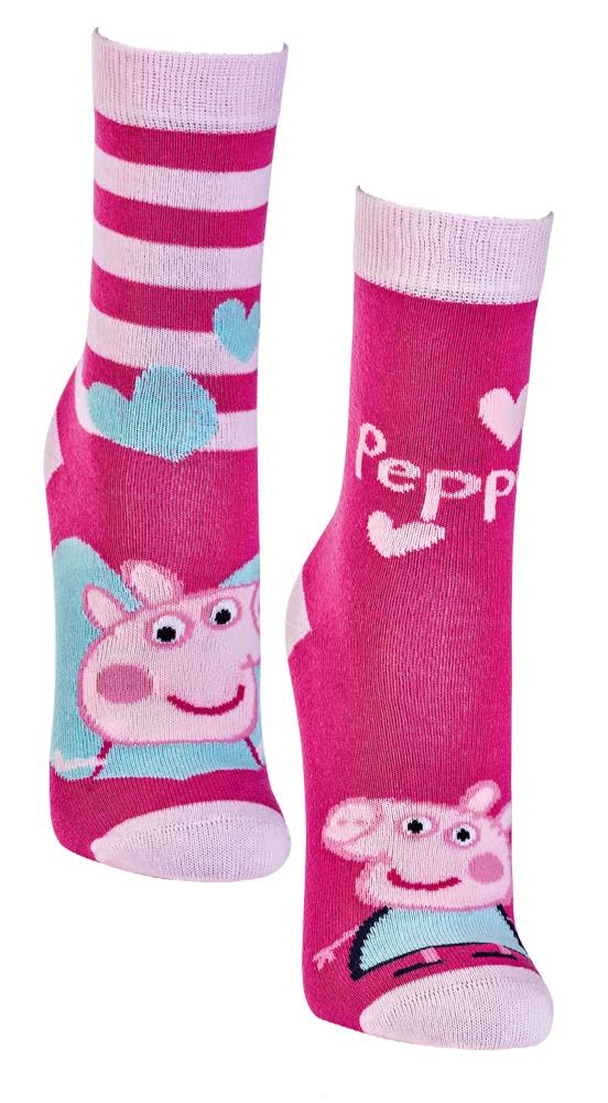 Peppa Pig Peppa Wutz 2 Paar Mädchen Socken Kinder Baumwolle