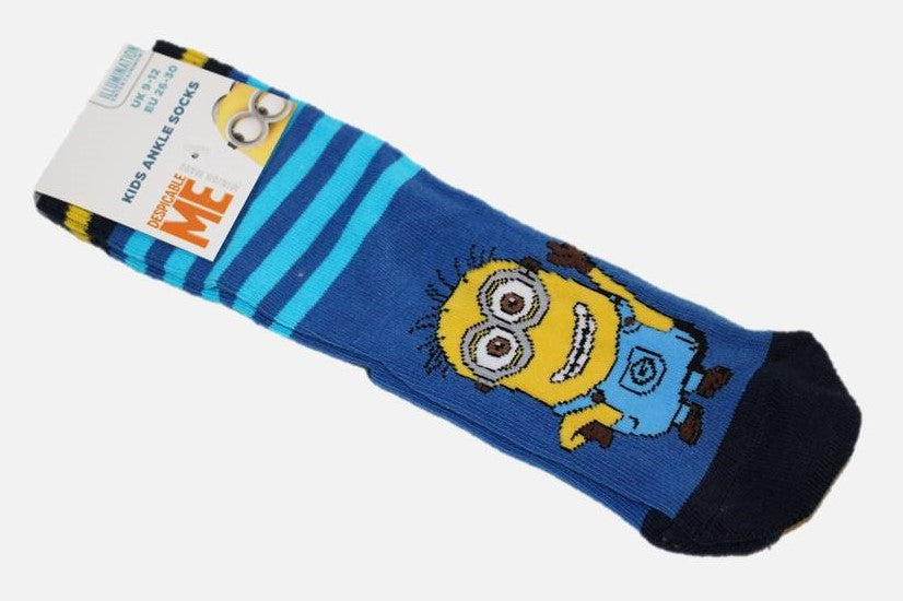 Minions Kinder lustige Socken gute Qualität Größe 23 bis 36 Lizenzware Baumwolle