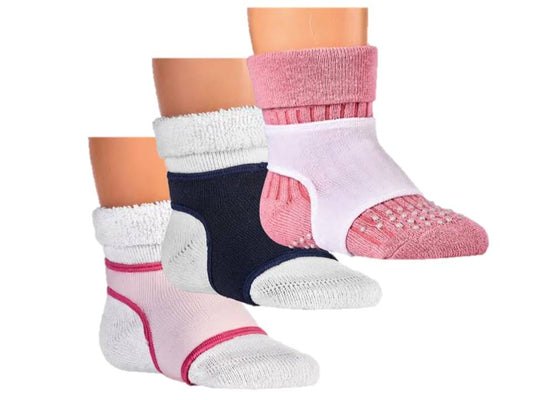 Sockenhalter 2 Paar Erstlinge Babys Kleinkinder Abstrampelschutz Söckchen Mehrfarbig