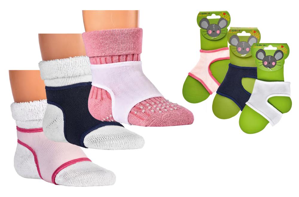 Sockenhalter 2 Paar Erstlinge Babys Kleinkinder Abstrampelschutz Söckchen Mehrfarbig