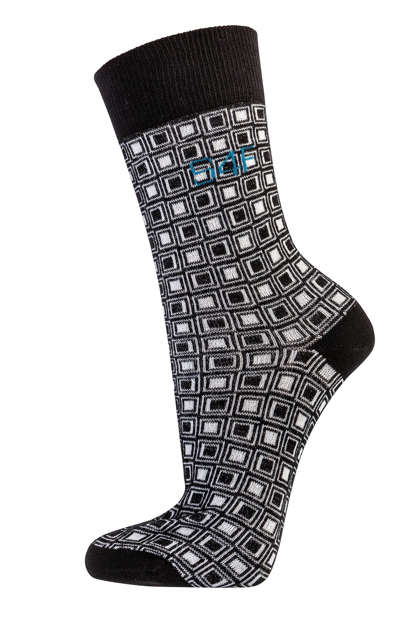 Socken ohne Gummi 3 Paar Modern 39/42 43/46 Schwarz Weiß Grau Baumwolle - Kipamo