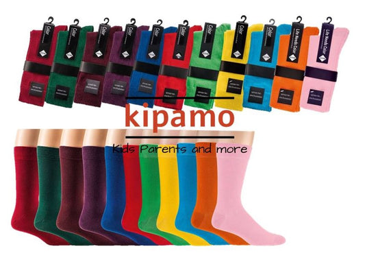 Herren Socken Bunt ohne Gummi Uni Business Freizeit 39/42 42/47 43/46 47/50 Baumwolle - Kipamo