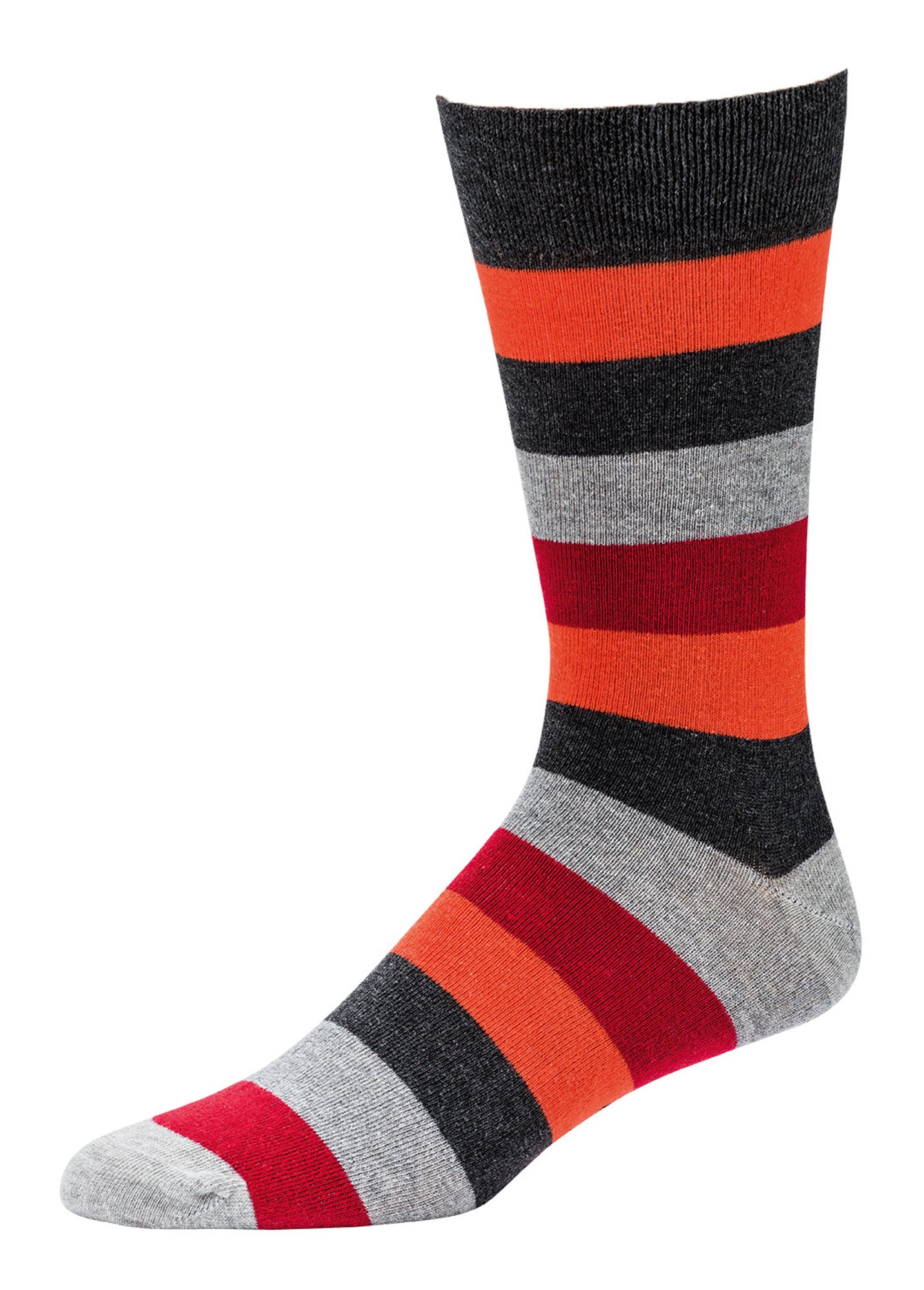 Socken Herren Ringel Bunt ohne Gummi 39/42 43/46 47/50 Beruf Freizeit Baumwolle - Kipamo