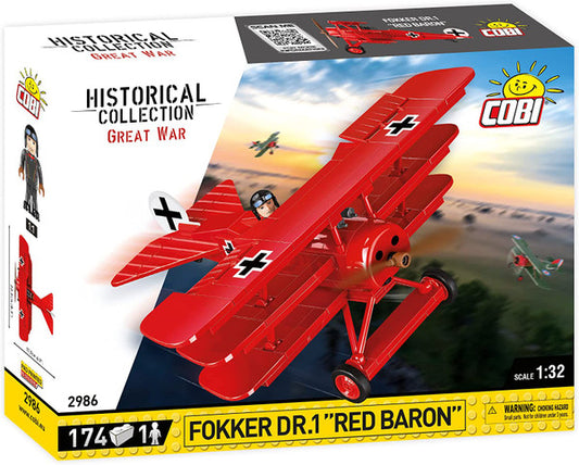 Cobi 2986 – FOKKER Dr. 1 ''Red Baron'' - Kipamo
