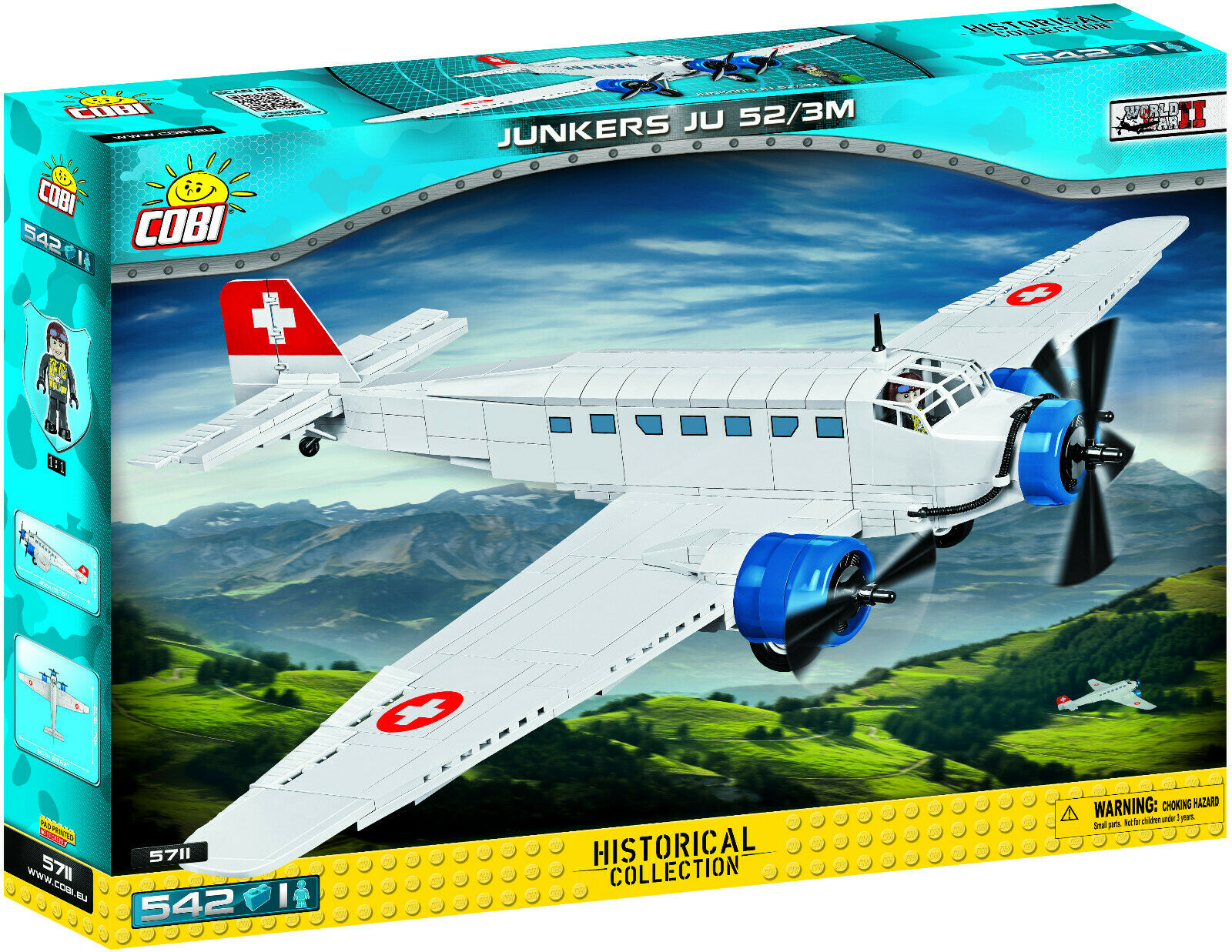 Cobi 5711 – Junkers Ju 52/3M Zivil - Kipamo