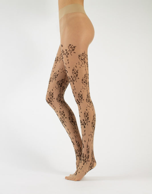 Calzitaly Nude Effect Tights Flower 20DEN - Kipamo